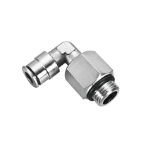 MPLL-G nickel plated extended male elbow pneumatic hose fittings and couplings